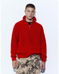 Pull&Bear - Pullover mit halbem reißverschluss - Lyst