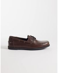 Mango - 100% Leather Lace Up Loafers With Contrast Stitch - Lyst