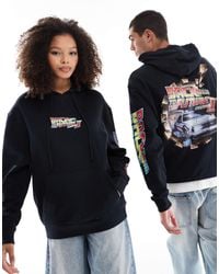 ASOS - Oversized License Hoodie With Back To The Future Prints - Lyst