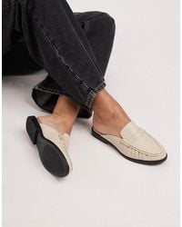 schuh - – leeds – mule-loafer aus leder - Lyst