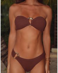 Moda Minx - Mangole Scrunch Fixed Bikini Bottoms - Lyst