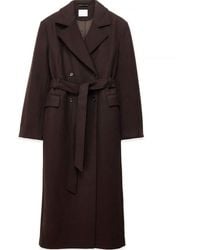 NA-KD - Wool Blend Belted Coat - Lyst