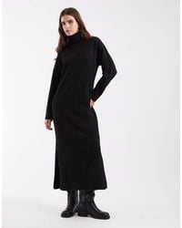 Object - Roll Neck Knitted Maxi Dress - Lyst