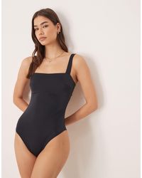 Free Society - Square Neck Swimsuit - Lyst