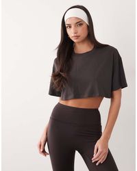 4505 - Modal Blend Ultra Soft Cropped Performance T-shirt - Lyst