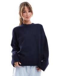 Bershka - – grobstrick-pullover - Lyst