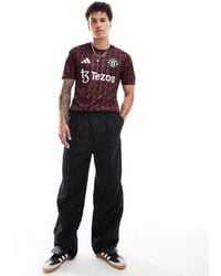 adidas Originals - Adidas football - manchester united 24/25 - maillot d'avant-match - et bordeaux - Lyst
