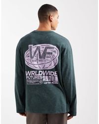 ASOS - Heavyweight Oversized Long Sleeve T-shirt With Back Print - Lyst