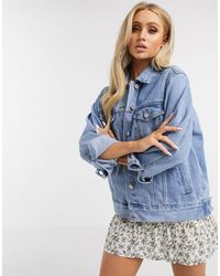 very oversized denim jacket