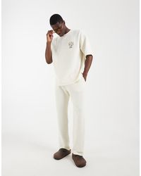 ASOS - Heavyweight Oversized T-shirt Co-ord With Chest Embroidery - Lyst