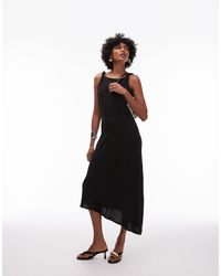 Mango - Aysmmetric Sleeveless Maxi Dress - Lyst