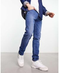 Lee Jeans - Vaqueros Con Lavado Medio Vintage De Corte Tapered Slim Luke De -Azul - Lyst