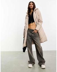 Jdy - – wattierter longline-mantel - Lyst
