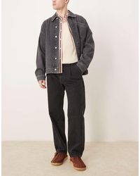 SELECTED - Vaqueros Negros De Corte Suelto Kobe De - Lyst