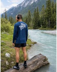 4505 - Nylon Performance Mesh Quick Dry Long Sleeve Running T-shirt With Back Print - Lyst