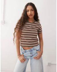 Monki - Shrunken Tee - Lyst