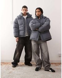 Collusion - Chaqueta Acolchada Con Capucha De -Negro - Lyst