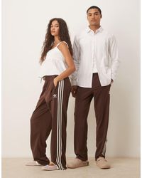 adidas Originals - Pantalones De Chándal Marrones Firebird De -Marrón - Lyst