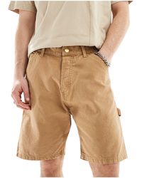Jack & Jones - Pantaloncini di jeans extra ampi color cuoio - Lyst
