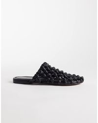 Bronx - Ann-aya Woven Flat Mules - Lyst