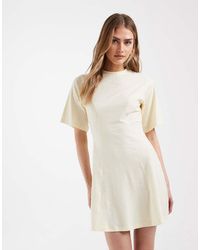ASOS - Cinched Seam Detail Mini Dress - Lyst
