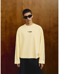 Bershka - Long Sleeve Boxy Out Of Core T-shirt - Lyst