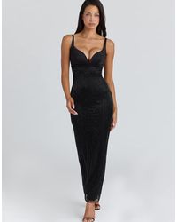 House Of Cb - Ari Hand Beaded Embellished Maxi Dress - Lyst