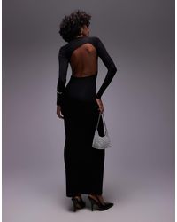 Mango - Open Back Detail Maxi Dress - Lyst
