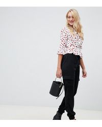 New Look Utility Pocket jogger In Black