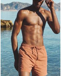 Pull&Bear - Zwemshort Met Elastische Taille - Lyst