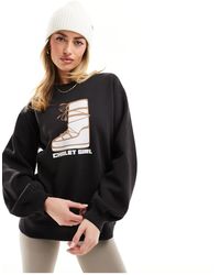 Threadbare - Ski Chalet Girl Printed Sweater - Lyst