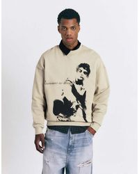 Pull&Bear - Graphic Round Neck Sweatshirt - Lyst