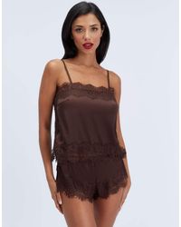 Boux Avenue - Seraphina Satin & Lace Short Pyjama Set Top And Shorts Pj - Lyst