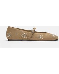 Pull&Bear - Ballerines cloutées - sable - Lyst