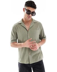 River Island - Overhemd Met Reverskraag En Textuur - Lyst