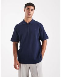 Jack & Jones - Premium Zip Textured Polo - Lyst