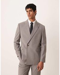 ASOS - Double Breasted Wrap Regular Suit Jacket - Lyst