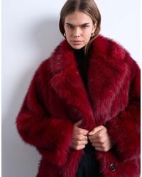 TOPSHOP - – kurz geschnittene jacke aus kunstpelz - Lyst