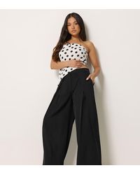 PixieGirl - Petite Pleated Wide Leg Trousers - Lyst