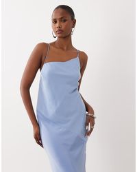 ASOS - Hybrid Satin Panel Cami Maxi Dress - Lyst