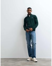 Lacoste - Jersey De Punto Con Media Cremallera En - Lyst