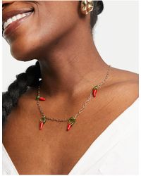 Donna Gioielleria da Bracciali da Bracciale perline combinate di Mango in Rosso 