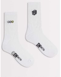 ASOS - 2 Pack Socks With Smile Graphic - Lyst
