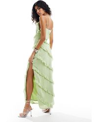 Pretty Lavish - Asymmetric Cami Ruffle Midaxi Dress - Lyst
