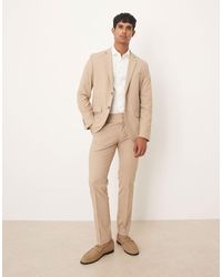 Mango - Paris 100% Cotton Pleat Front Tailored Straight Trouser Co-ord - Lyst