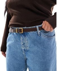 ASOS - Asos Design Curve Waist And Hip Belt With Square Buckle - Lyst