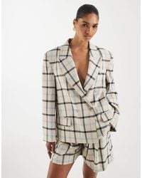 ASOS - – karierter oversize-blazer - Lyst
