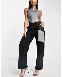Vero Moda Hose mit Seitenstreifen in Schwarz | Lyst AT