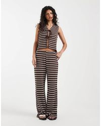 ONLY - Knit Wide Leg Trouser Co-ord - Lyst