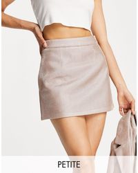 SIMMI - Simmi Petite Glitter Mini Skirt Co-ord - Lyst